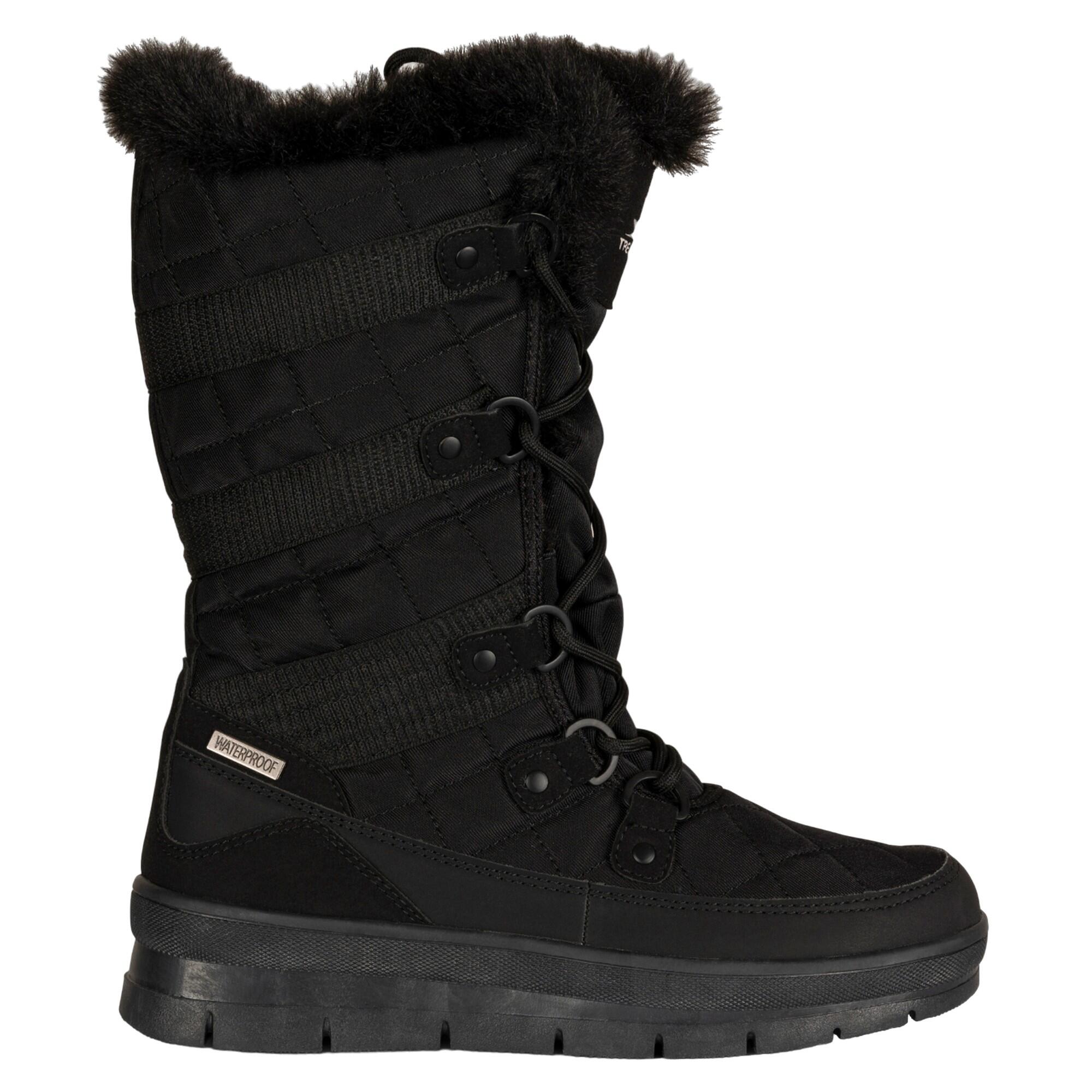 Womens/Ladies Evelyn Snow Boots (Black) 3/5