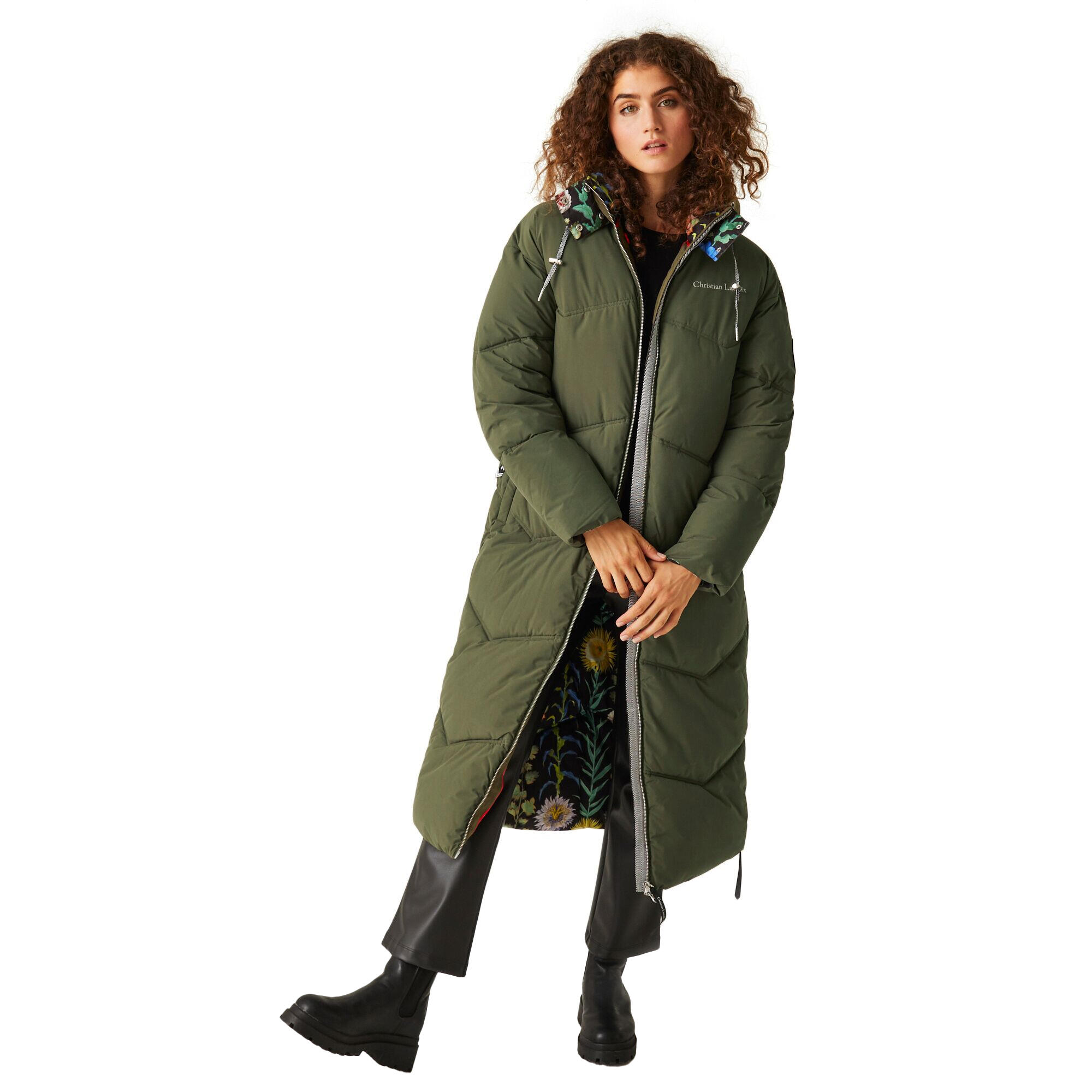 Piumino Linea Lunga Donna Regatta Christian Lacroix Milhaud Cachi Scuro 4/5