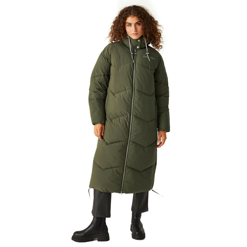 Womens/Ladies Christian Lacroix Milhaud Longline Puffer Jacket (Dark ...