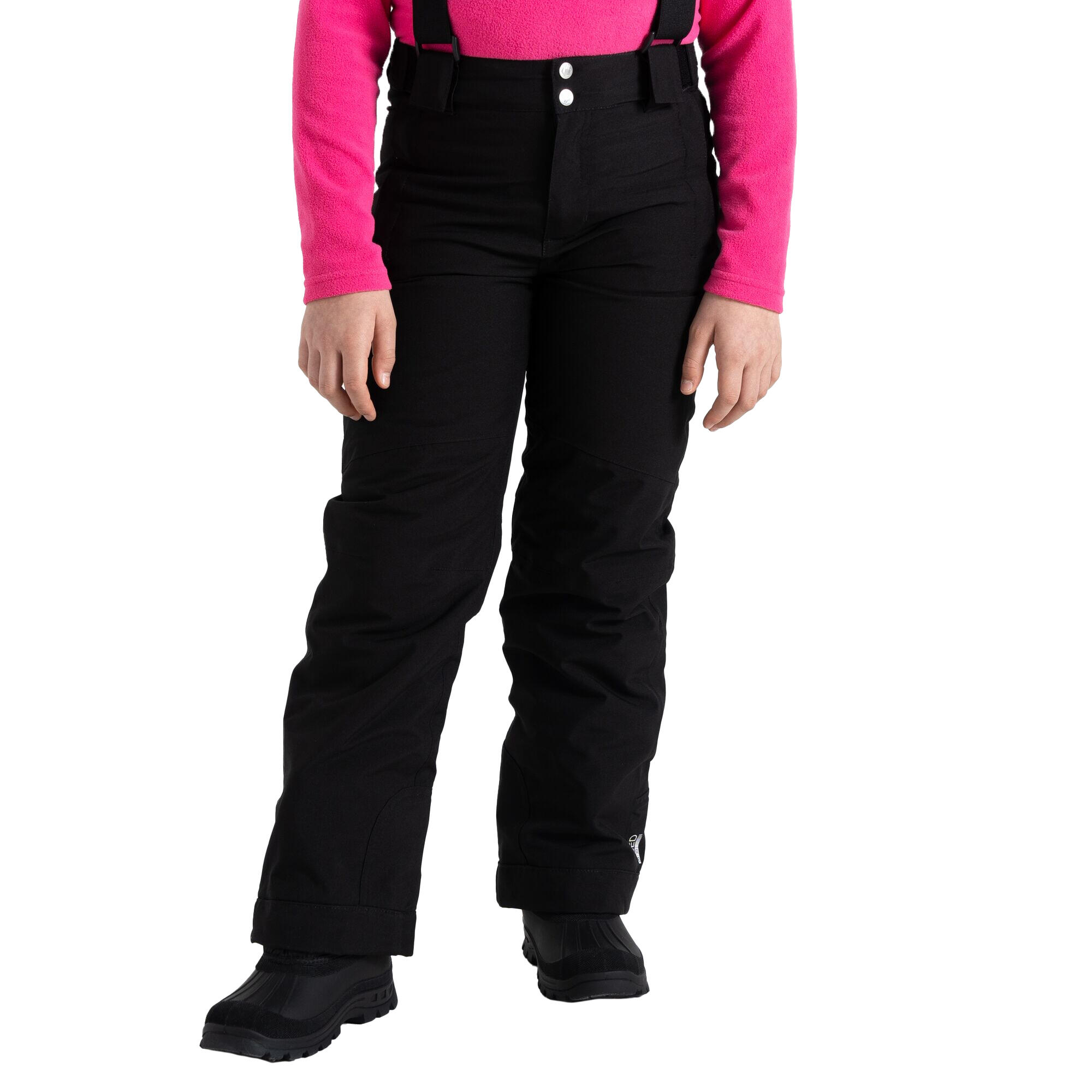 Childrens/Kids Pow Ski Trousers (Black) 1/4