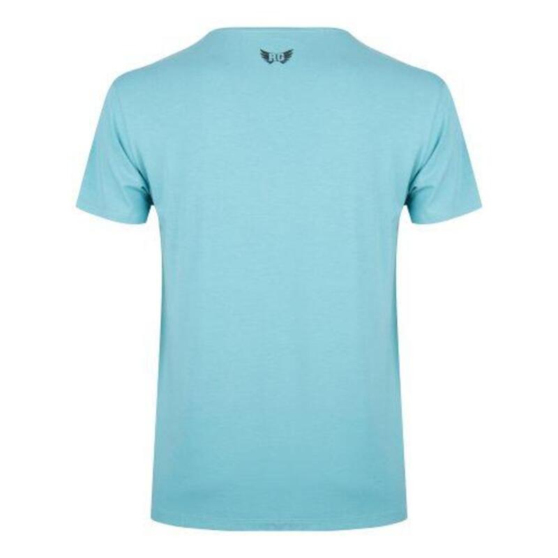 T-shirt Moksha - Col en V à la hanche, doux et confortable -Sea Green
