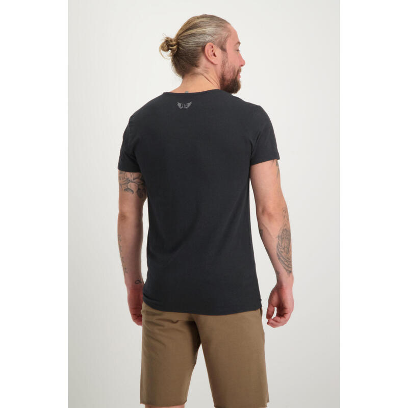 T-shirt Moksha - Col en V à la hanche, doux et confortable  urban Black