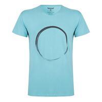 T-shirt Moksha Zen - Col en V à la hanche, doux et confortable - Sea Green