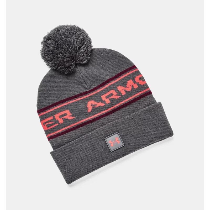 Bonnet à pompon Under Armour Halftime Gris et rouge