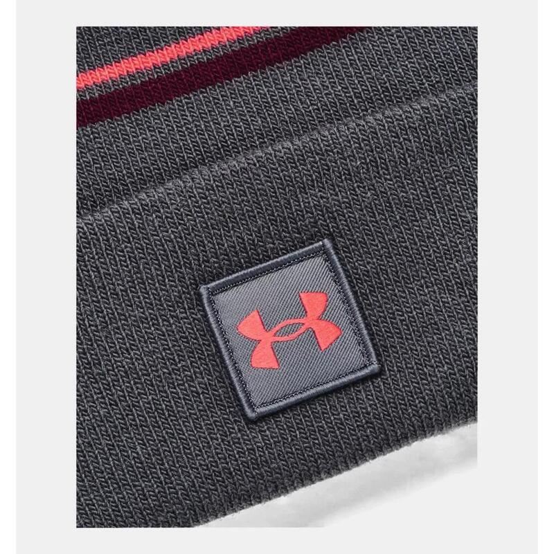 Bonnet à pompon Under Armour Halftime Gris et rouge