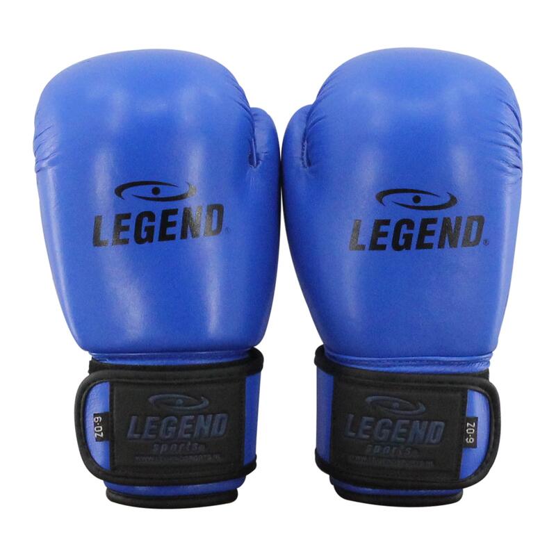 Gants de boxe pour enfants en cuir bleu 6 oz