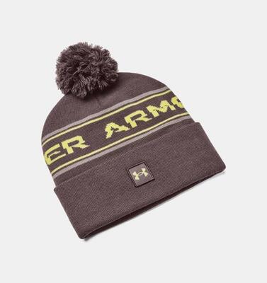 Under armour halftime muts met pompon paars