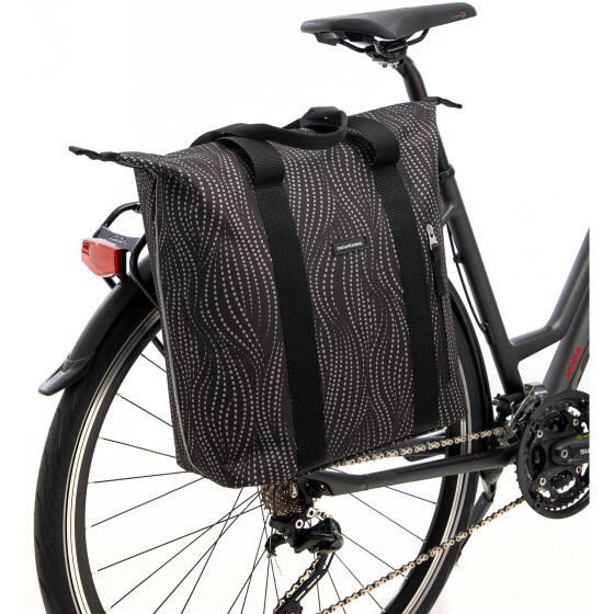 Borsa shopper da bicicletta Kota Alma, nera 6/7