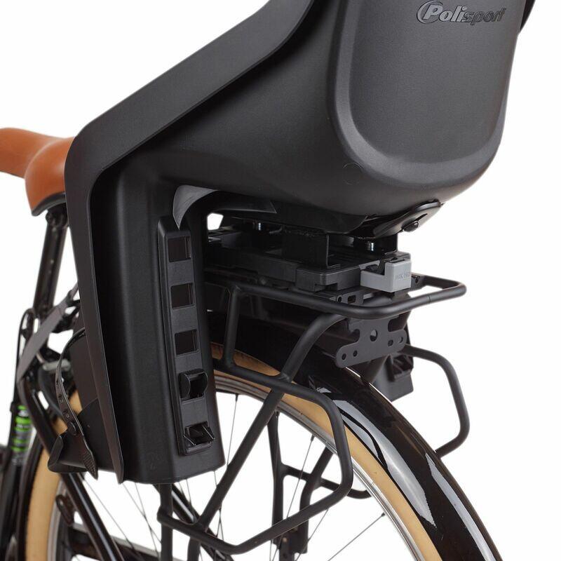 Polisport move Système de cadre arrière à barre de montage métallique, Noir Bike