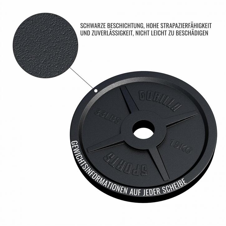 Disc Olympia fonta Ø 50/51 mm de la 1,25 la 25 Kg
