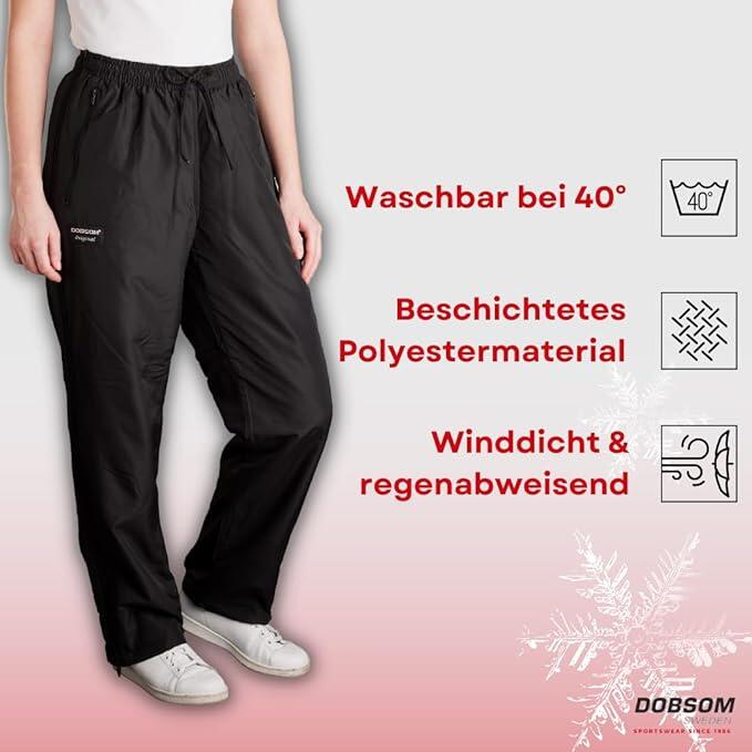 Dobsom Reha-Hose Damen Comfort gefüttert I Winter Sporthose Trainingshose 6/6