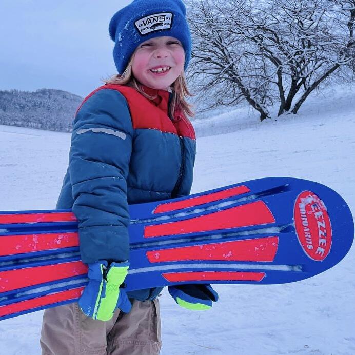Kinder Anfänger Snowboard, Snowskate, Schlitten Alternative, "The Superhero"