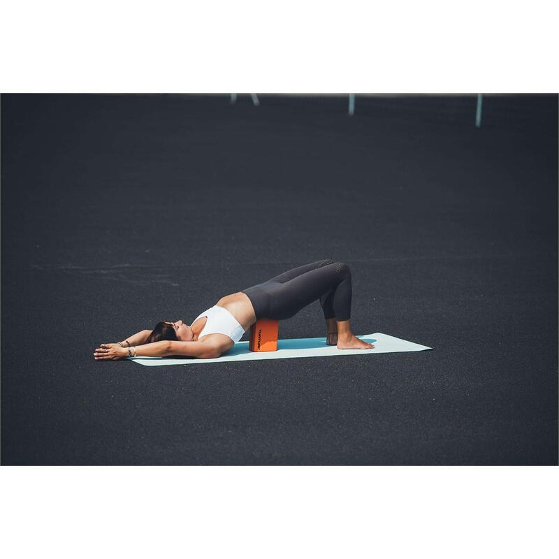 Ladrillo Yoga bicolor naranja / negro