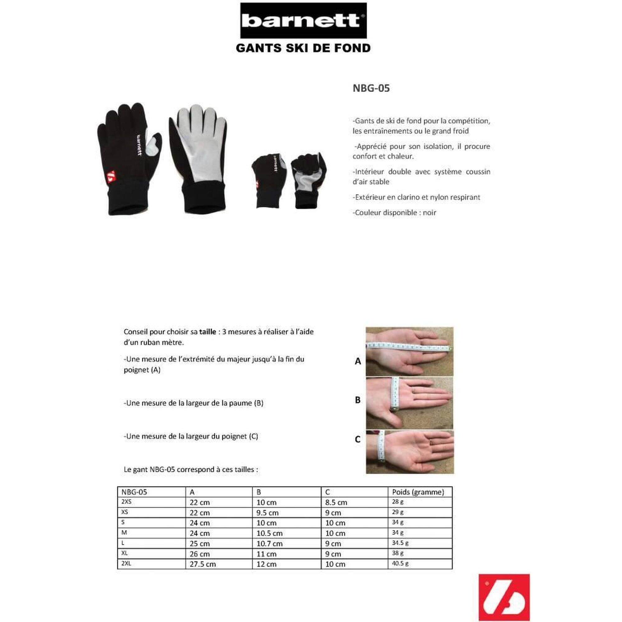 Guantes de esquí de fondo NBG-05