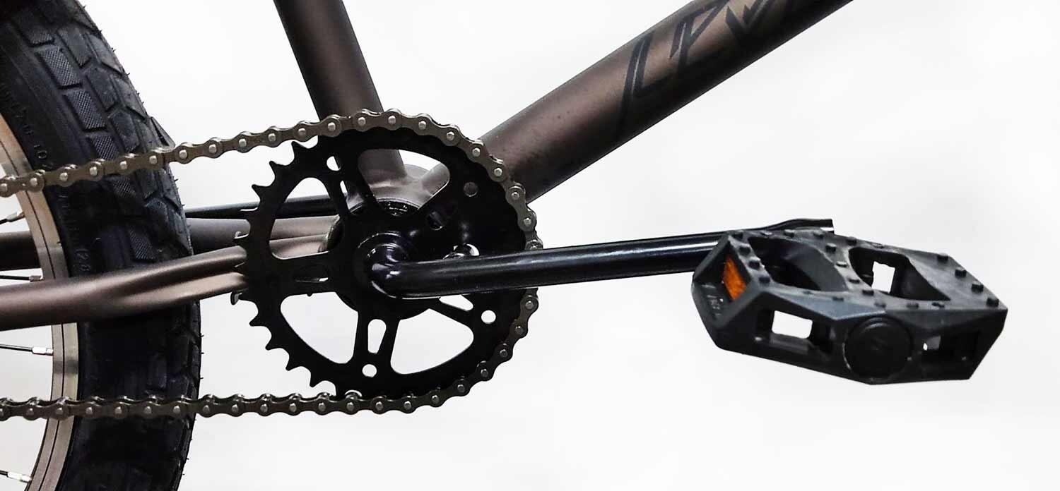 BMX-fiets 20 inch CLOOT LEVEL bruin 2/3