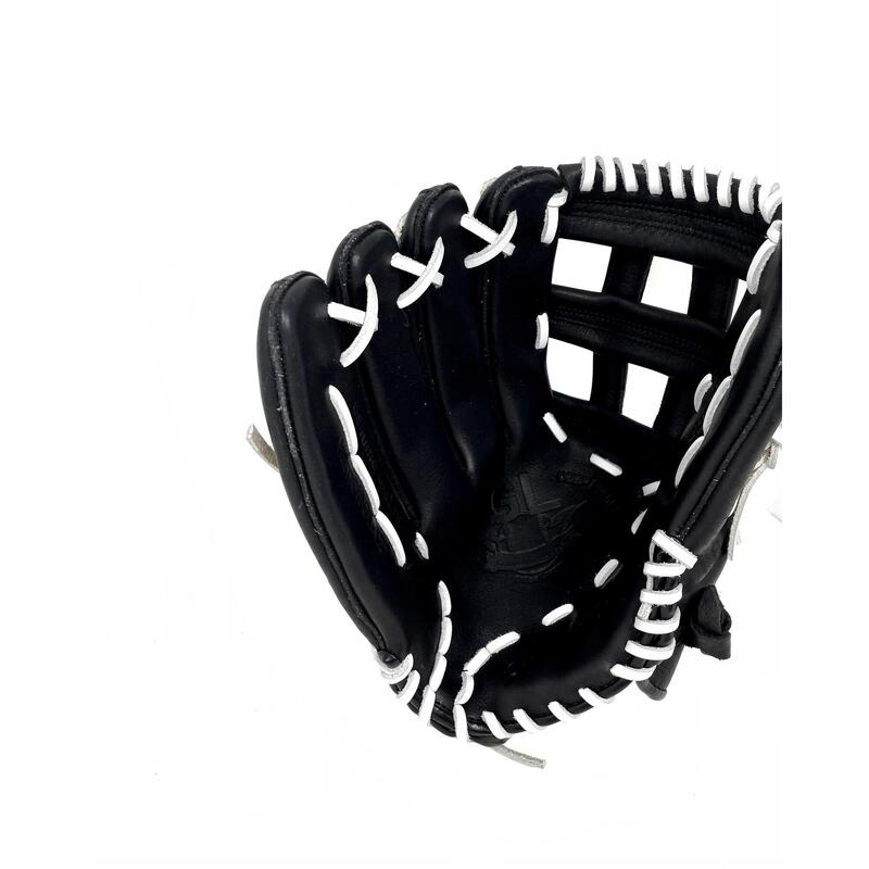 GL-127 REG 12,75'' Leder-Baseballhandschuh, Schwarz (für Rechtshänder-Wurf)