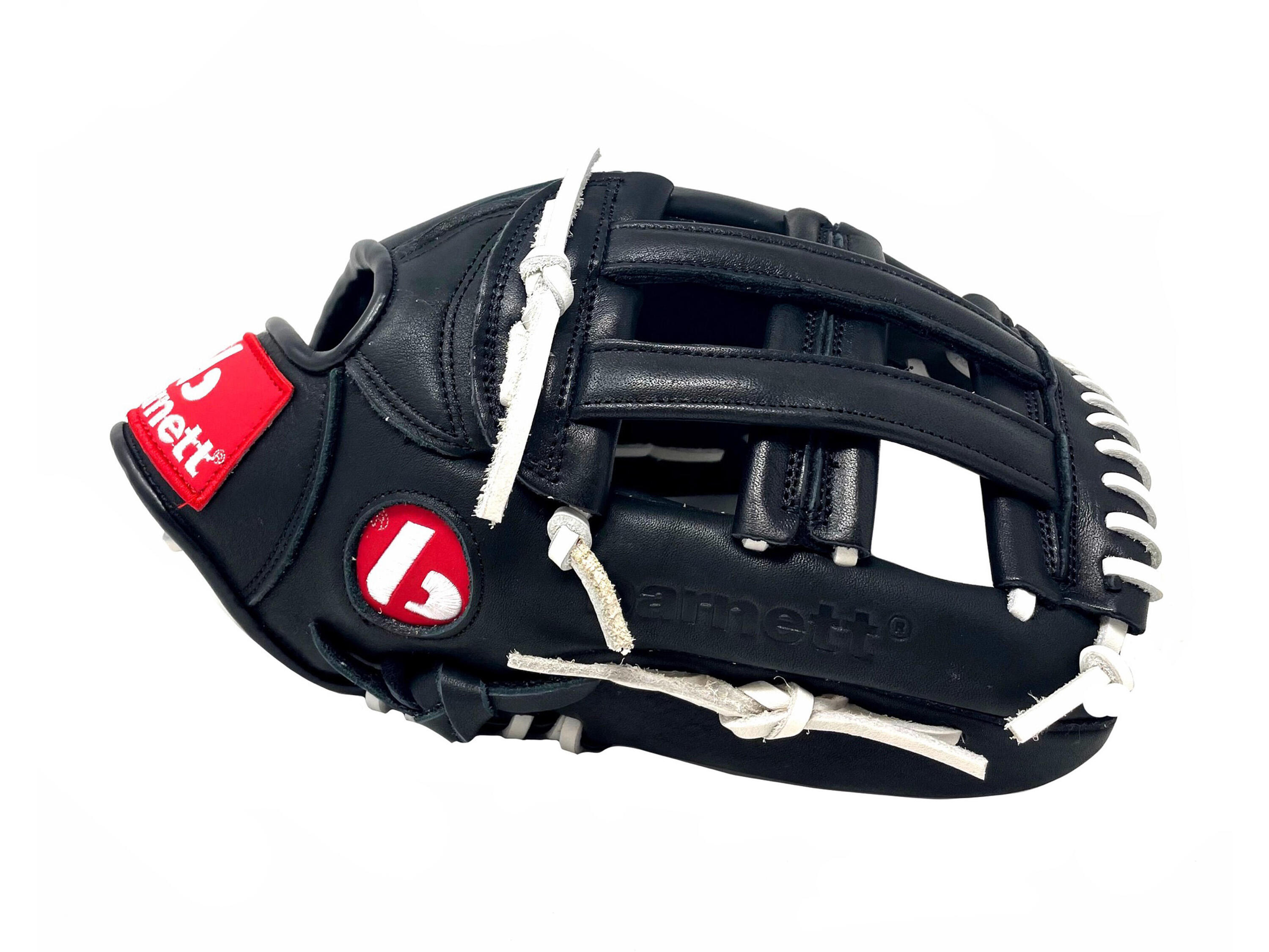 BARNETT GL-127 REG 12,75'' Leder-Baseballhandschuh, Schwarz (für Rechtshänder-Wurf)