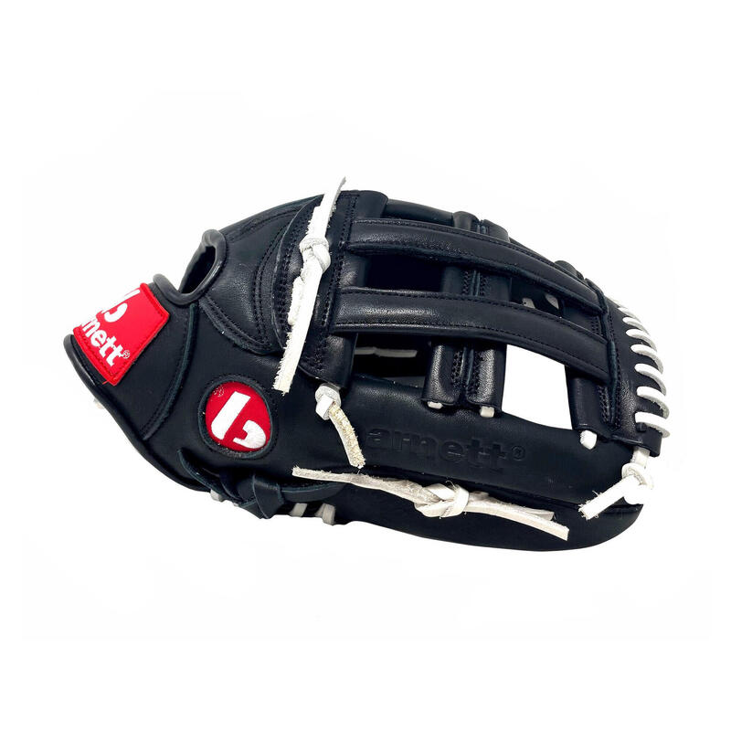 GL-127 REG 12,75'' lederen honkbalhandschoen, zwart (voor rechtshandige werpen)
