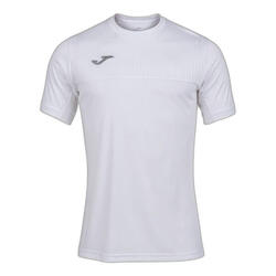 Maillot Manches Courtes Padel Homme Joma Montreal Blanc
