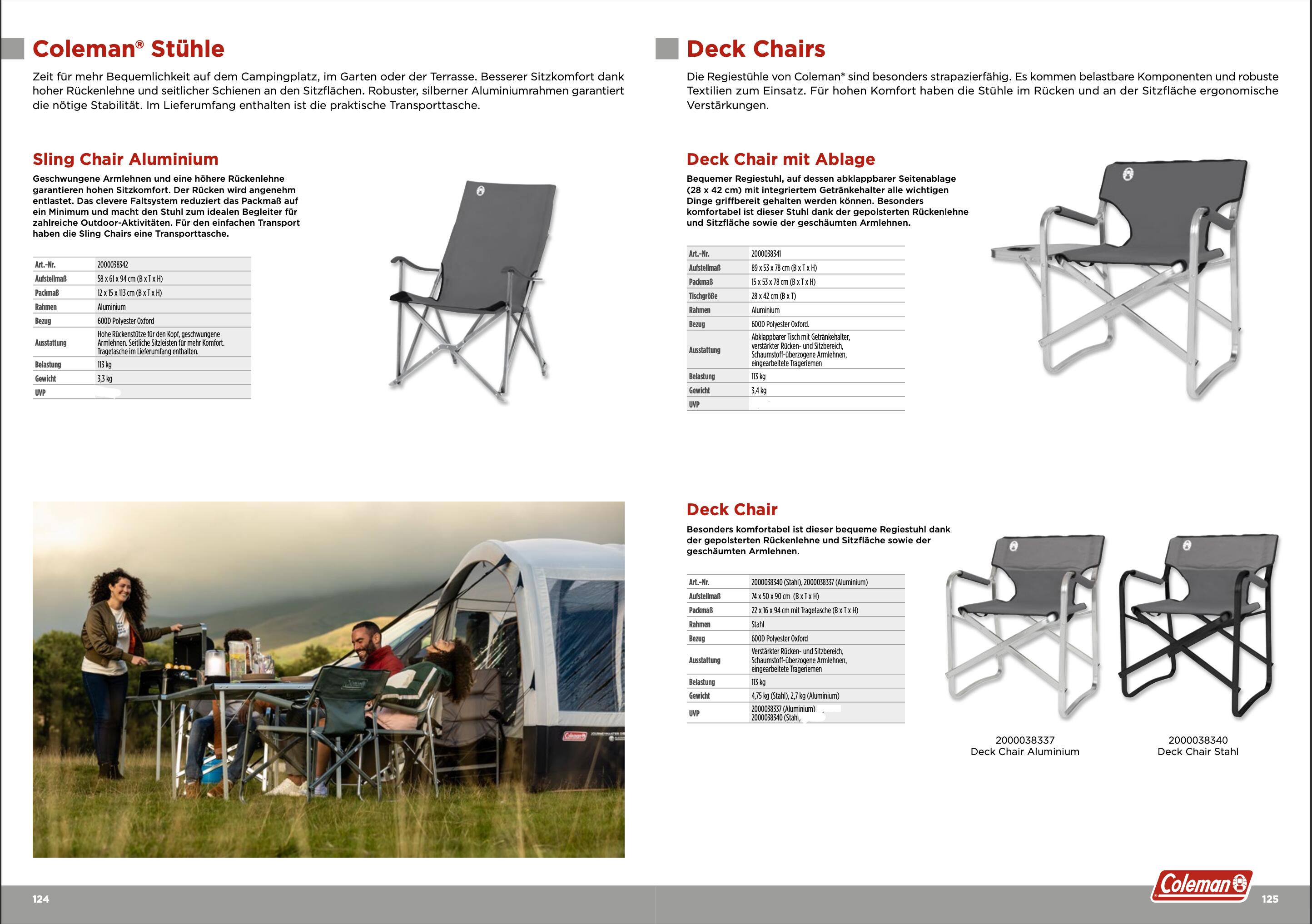 Coleman Steel Deck Chair 2/5