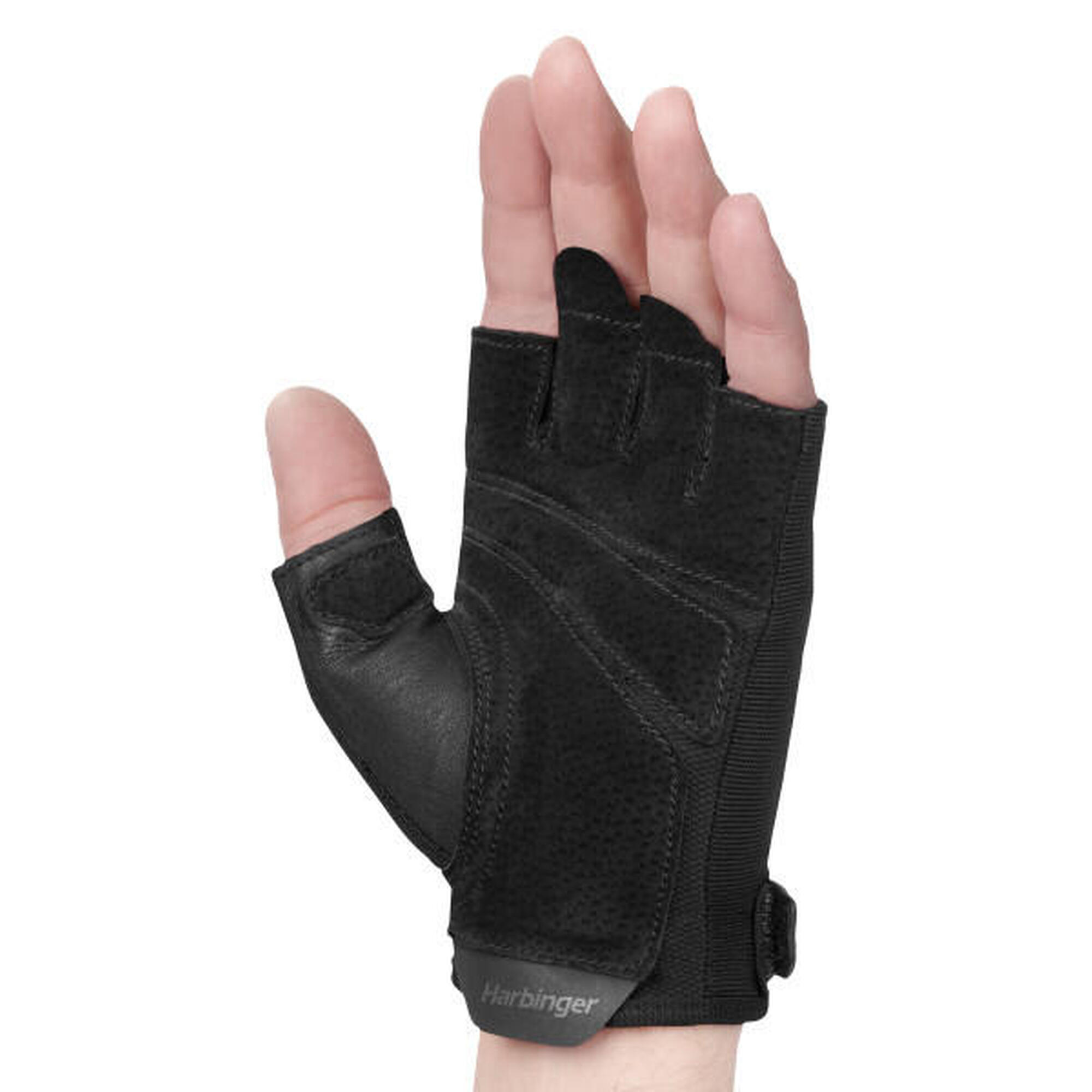 Harbinger Power Handschoenen: Stevige grip, optimaal comfort. Maat M - Zwart