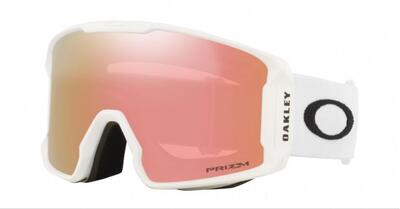Oakley line miner l skibril mat wit/ prizm rose gold