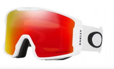 Oakley line miner l skibril mat wit / prizm snow torch