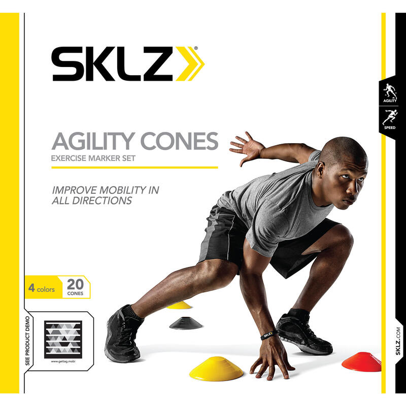 Conos de agilidad SKLZ para mejorar la agilidad, la velocidad y el control.