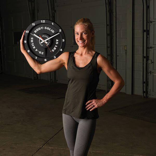 Horloge forme disque STT45 pour fitness et musculation