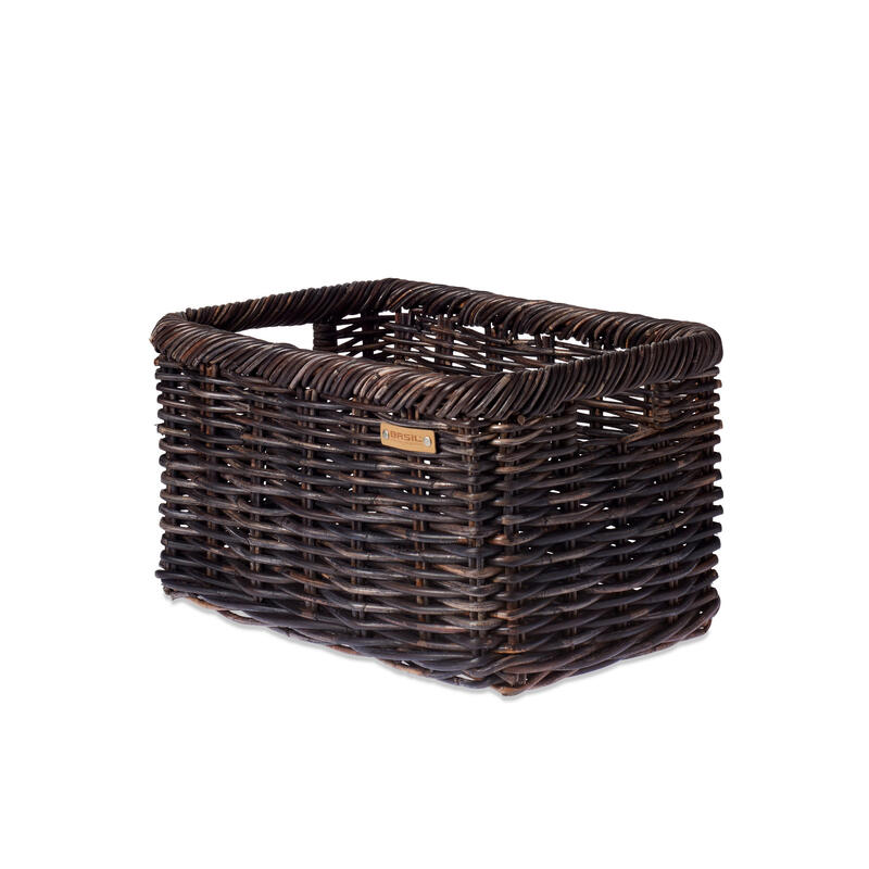 Rotan Fietsmand Noir L 31 Liter 51 X 37 X 27 Cm - Zwart