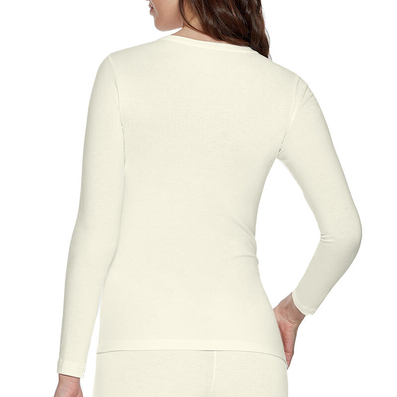 Tricot de peau manches longues en laine lyocell Premium Wool