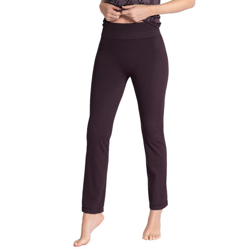 Unifarbene, texturierte lange Leggings Athleisure