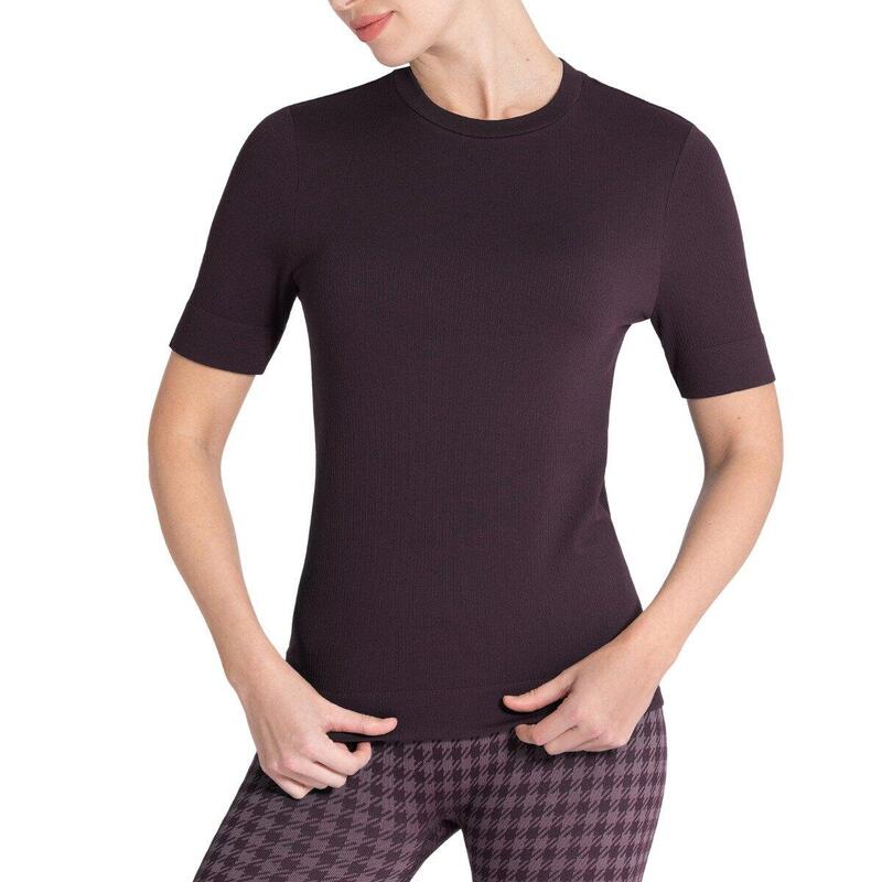 T-shirt texturé uni Athleisure