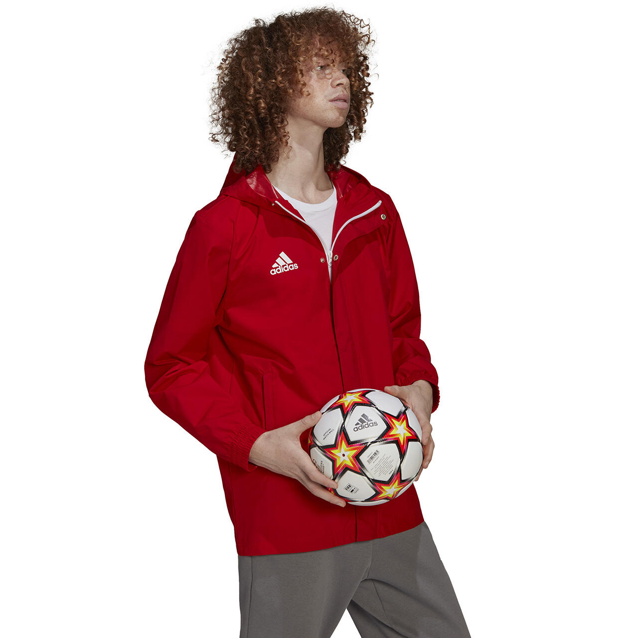 Felpa con cappuccio Adidas modello IK4009 per uomini 3/7