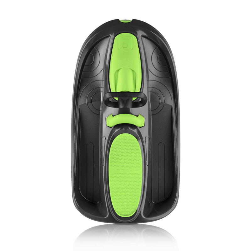Sanie bob Gizmorrider Nimbus verde, cu volan și frâne