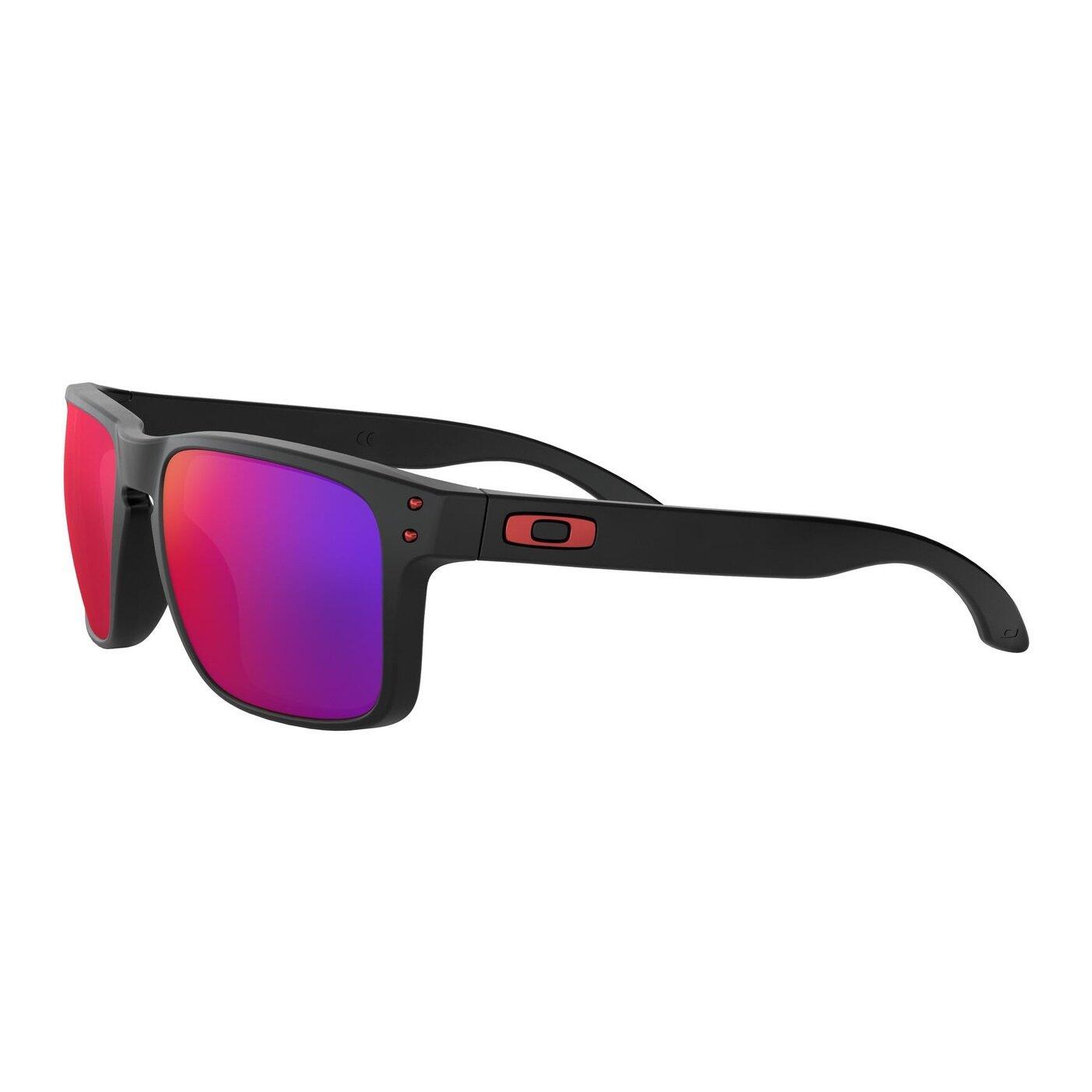 Lunettes de soleil holbrook noir MATTE / RED IRIDIUM - catégorie 3 - OAKLEY 3/7