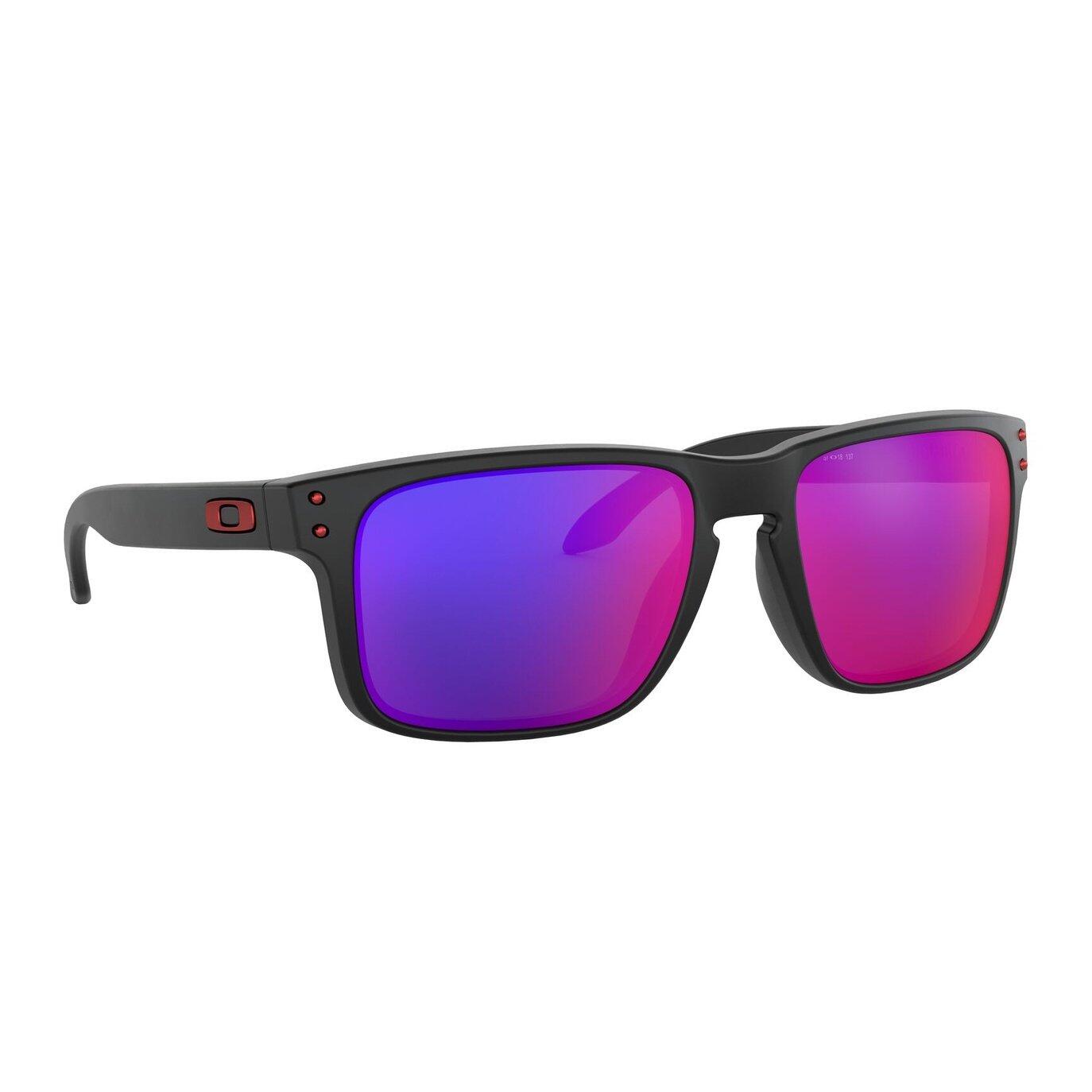 Lunettes de soleil holbrook noir MATTE / RED IRIDIUM - catégorie 3 - OAKLEY 7/7