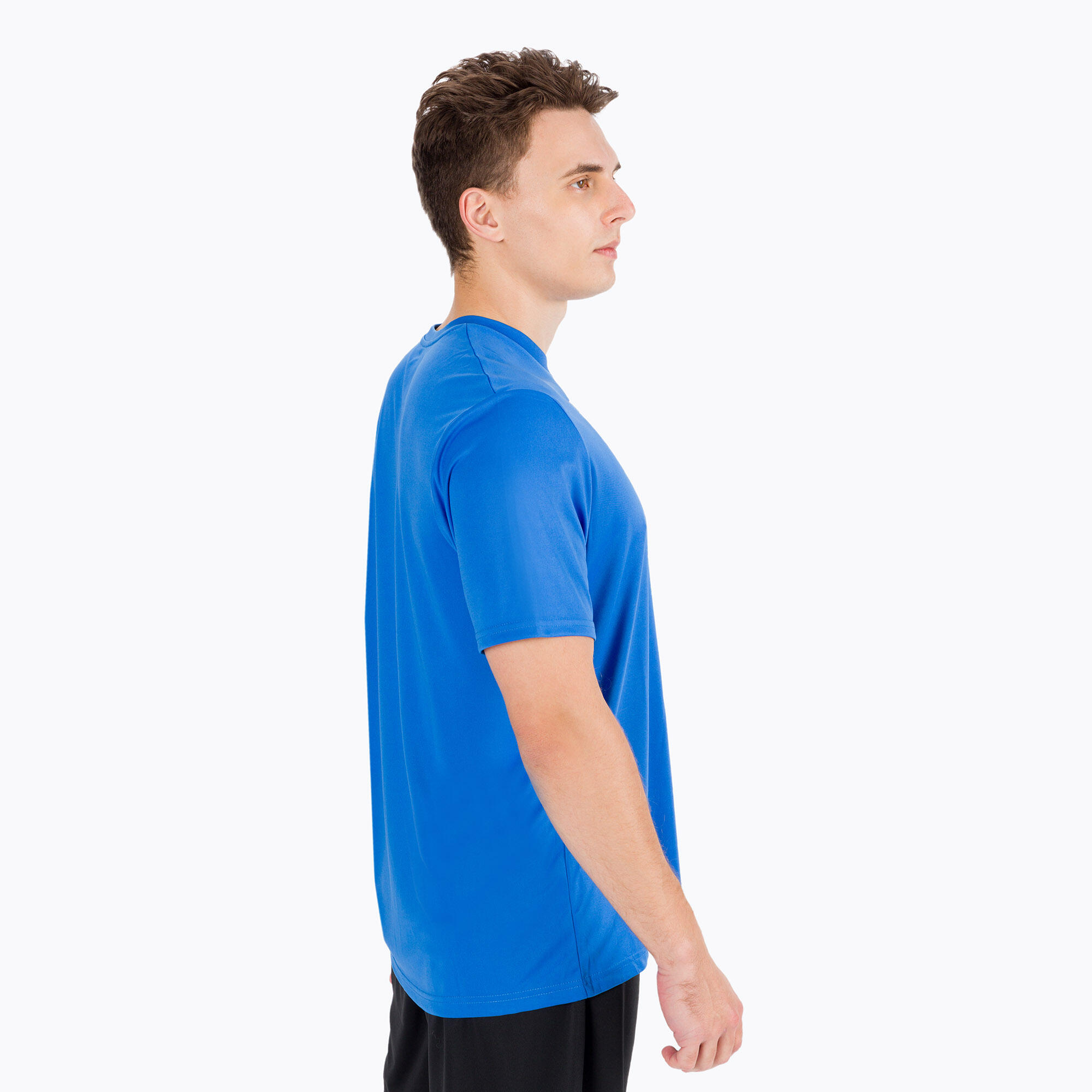 Maillot Manches Courtes Football Homme Joma Combi Bleu Roi 5/7