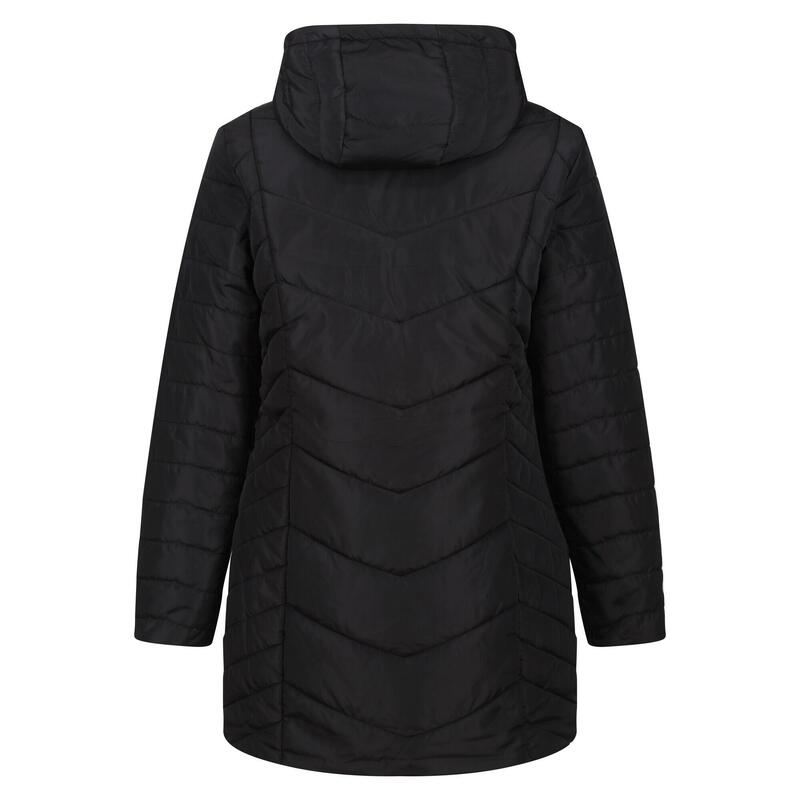 Chaqueta con Capucha Panthea de Aislado para Mujer Negro