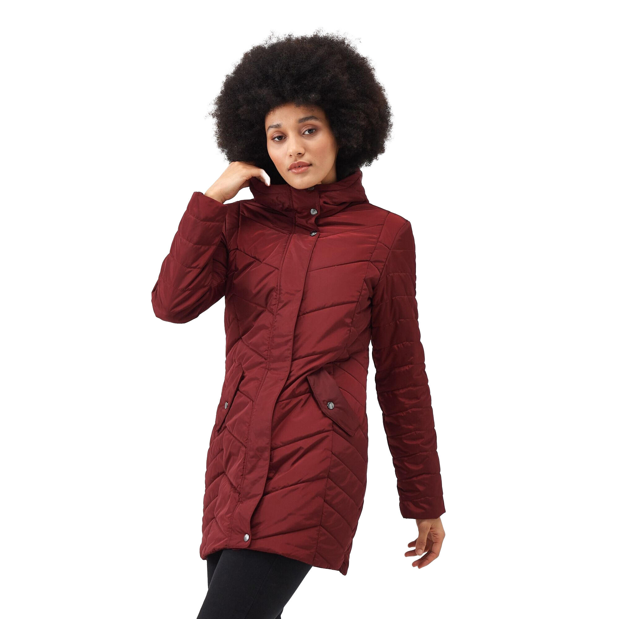 Women's PANTHEA Hooded Jacket (Cabernet)