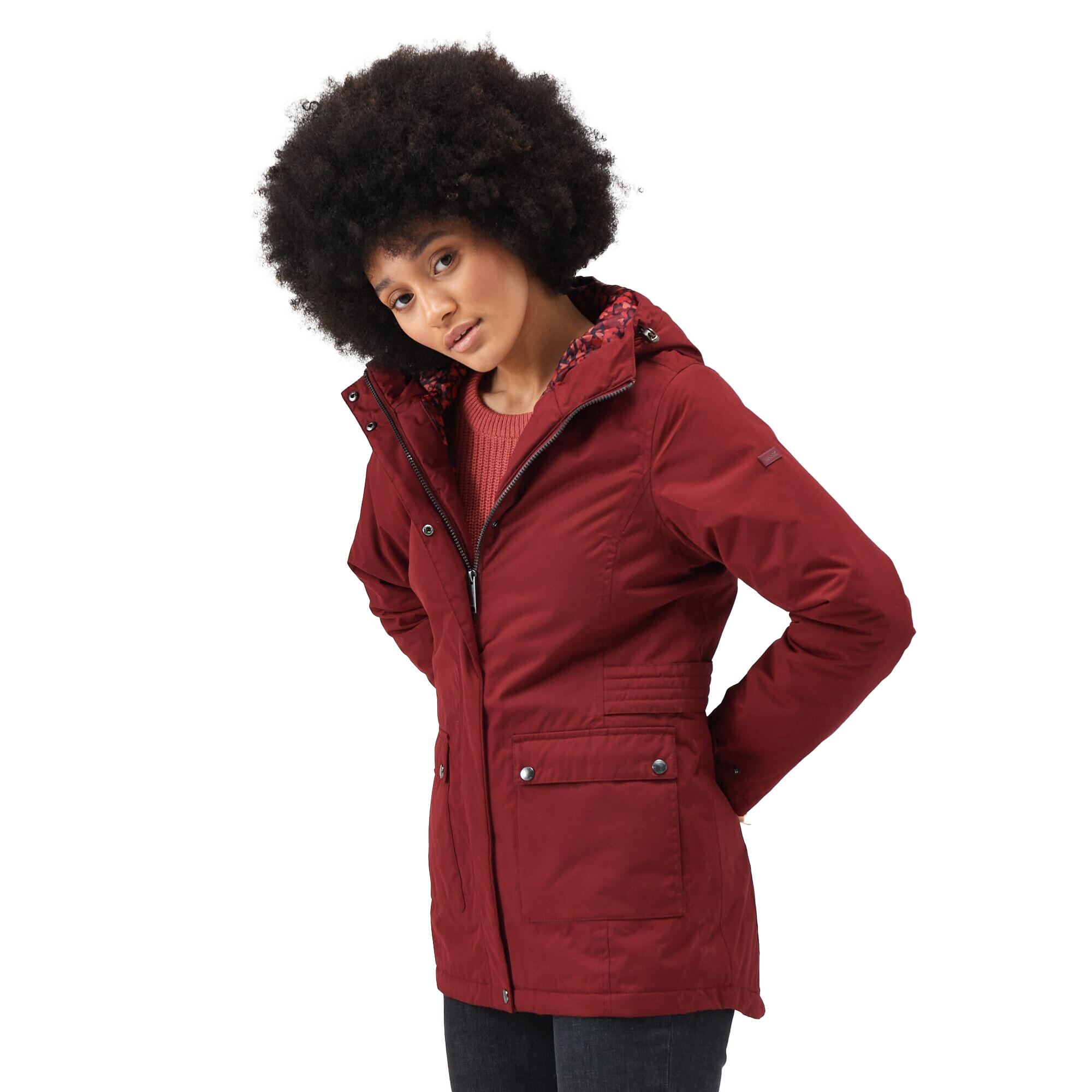 Veste Imperméable BRENLYN Femme (Cabernet) 3/5