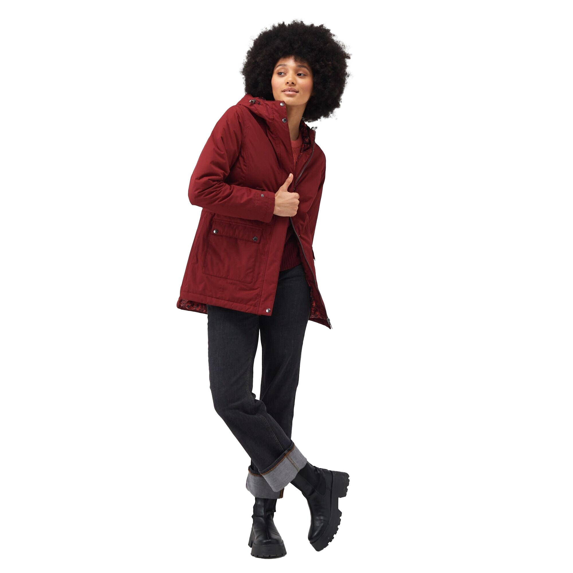 Veste Imperméable BRENLYN Femme (Cabernet) 4/5