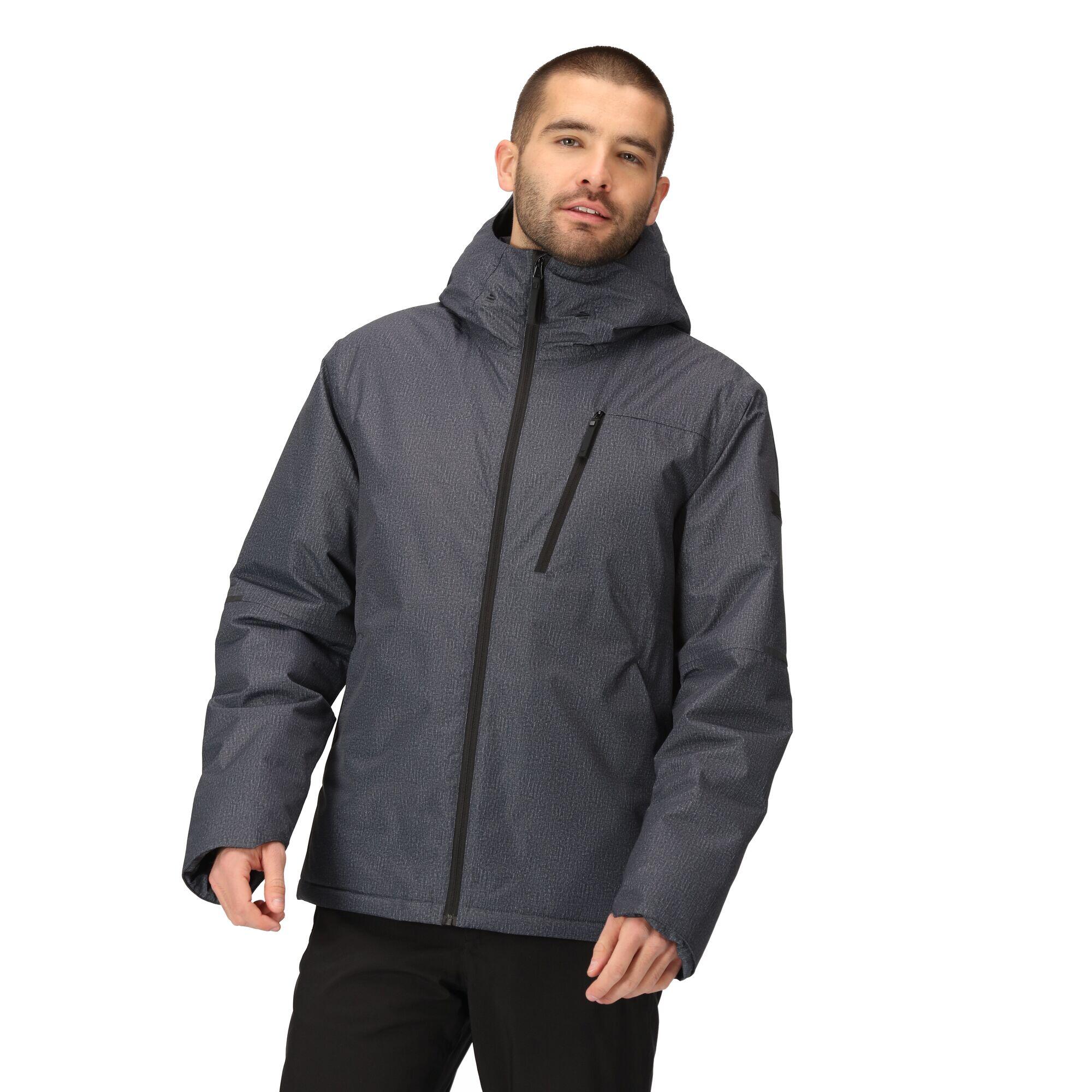 Mens Harridge Waterproof Jacket (Black) 4/5