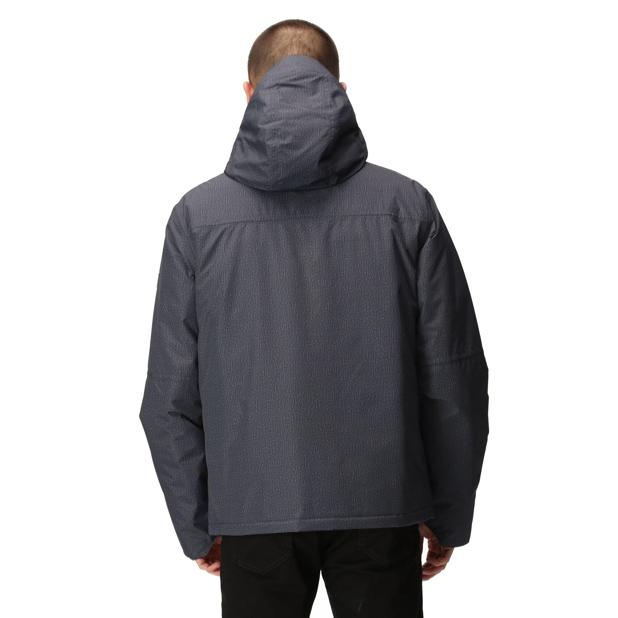Mens Harridge Waterproof Jacket (Black) 3/5