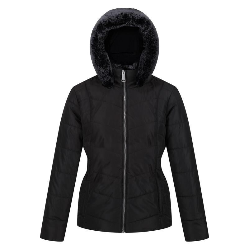 Giacca Con Cappuccio Imbottita Donna Regatta Wildrose Nero