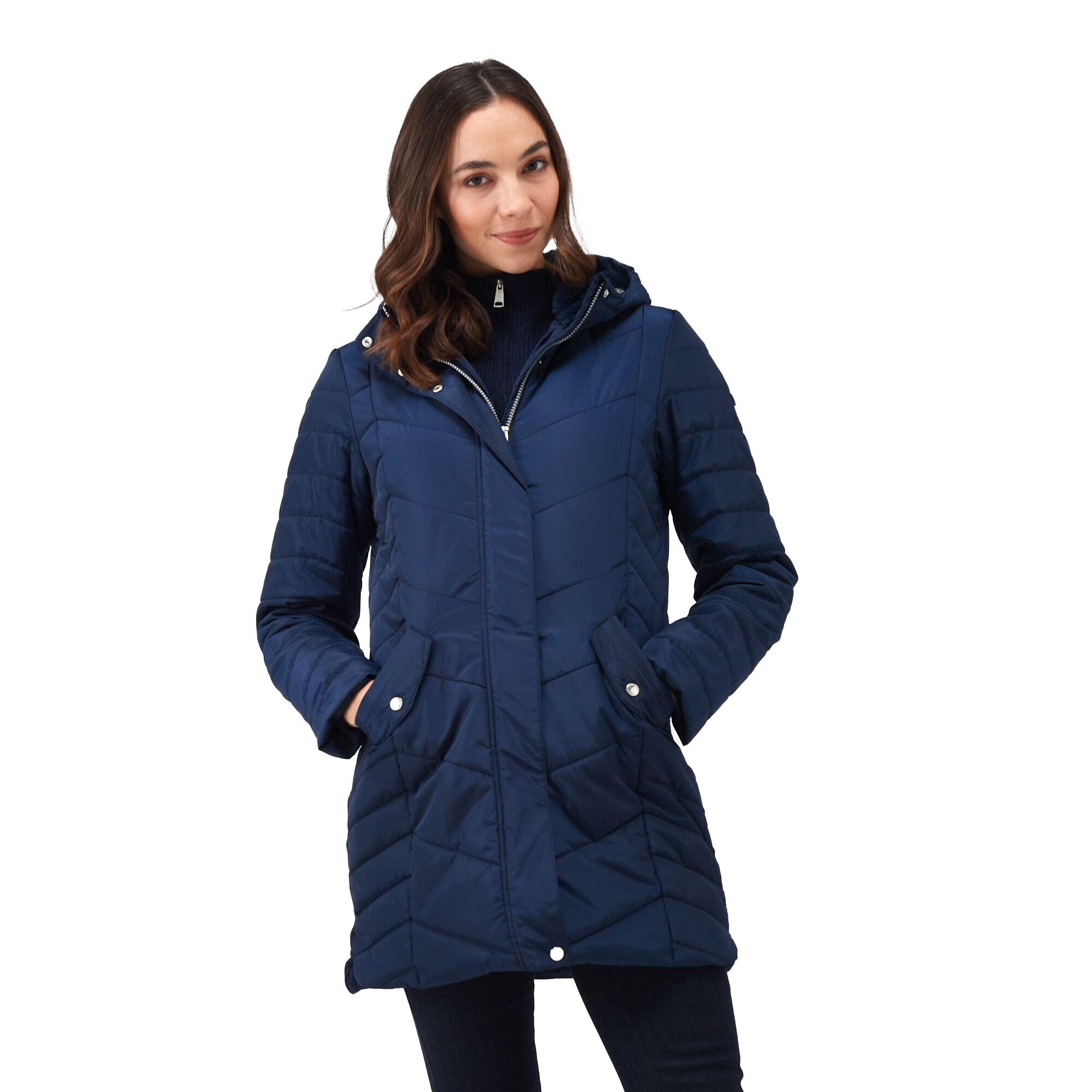 Veste À Capuche PANTHEA Femme (Bleu Marine) 4/5