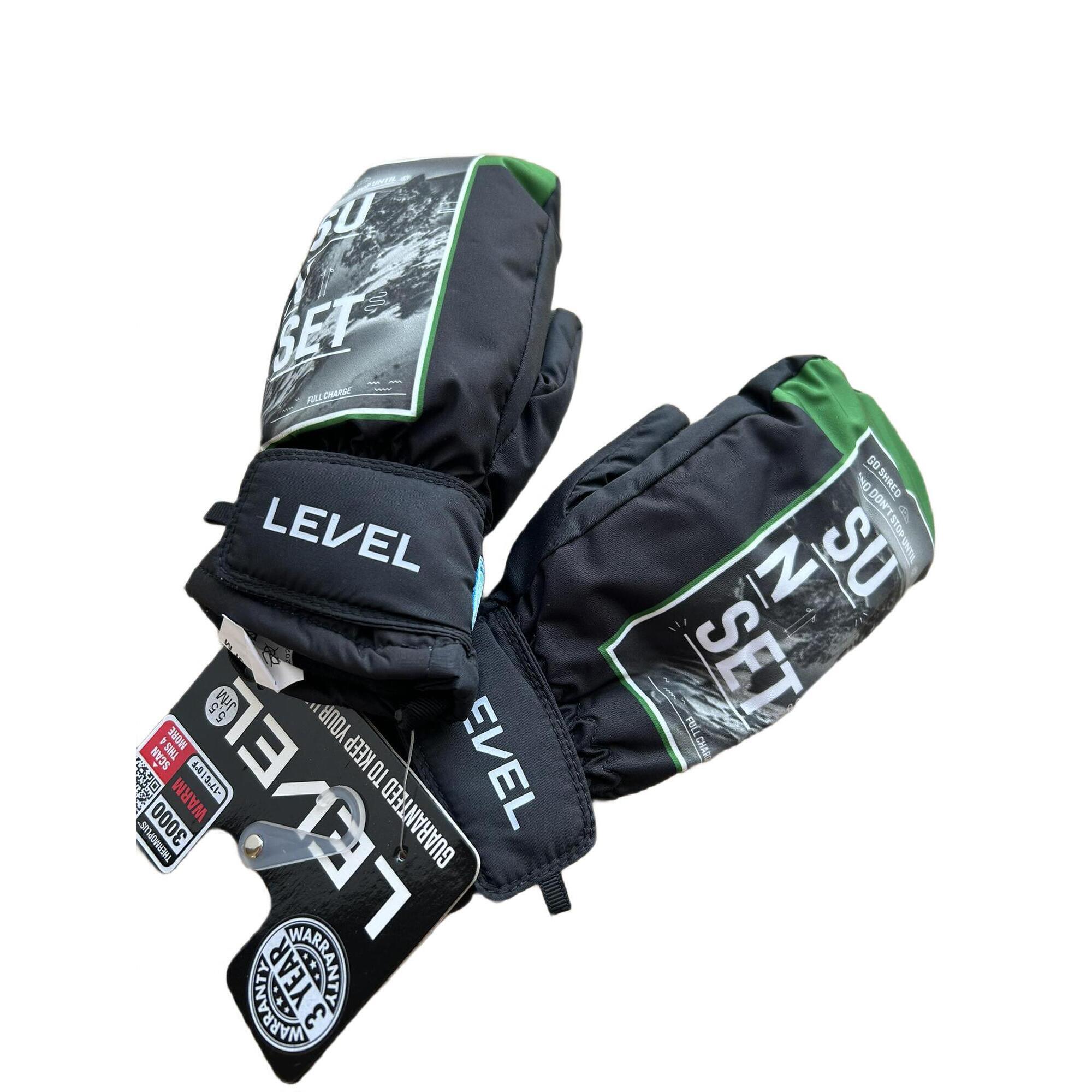 LEVEL Dětské lyžařské rukavice Level Juke Jr Mitt Ninja