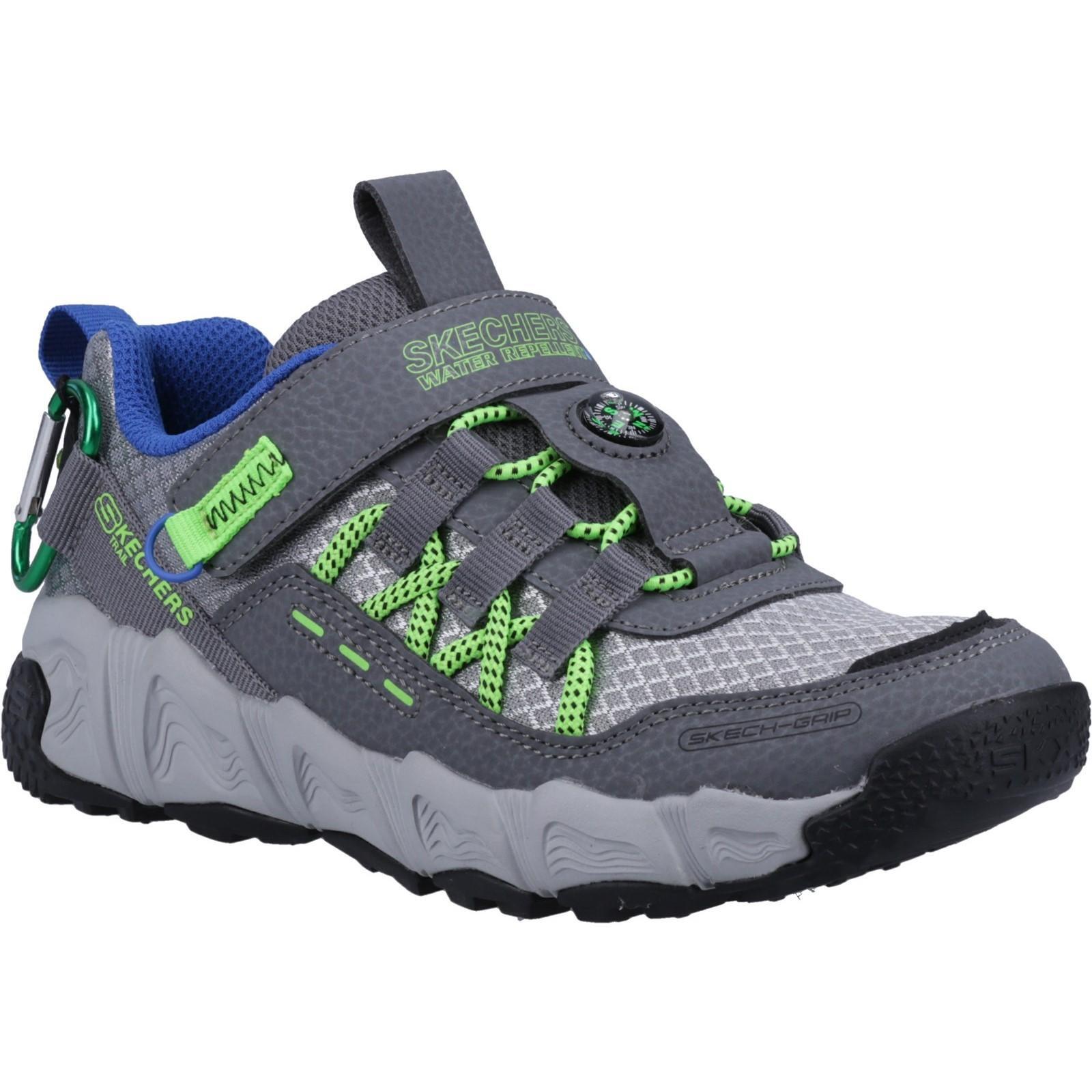 Boys Velocitrek Pro Scout Trainers (Charcoal/Lime) 1/5