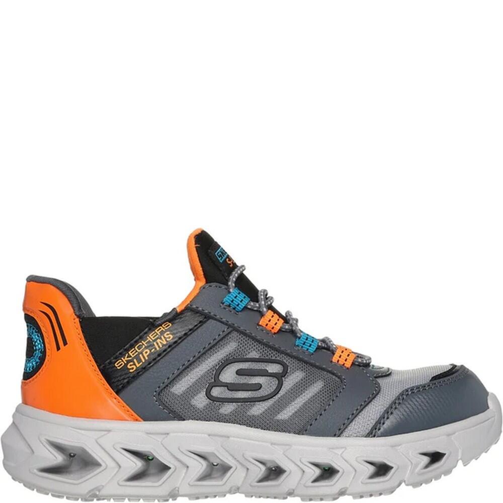 Boys HypnoFlash 2.0 Odelux Trainers (Charcoal/Orange) 2/5