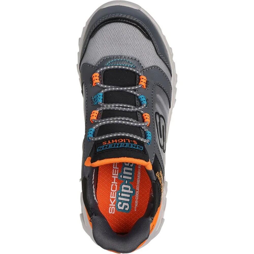 Boys HypnoFlash 2.0 Odelux Trainers (Charcoal/Orange) 3/5